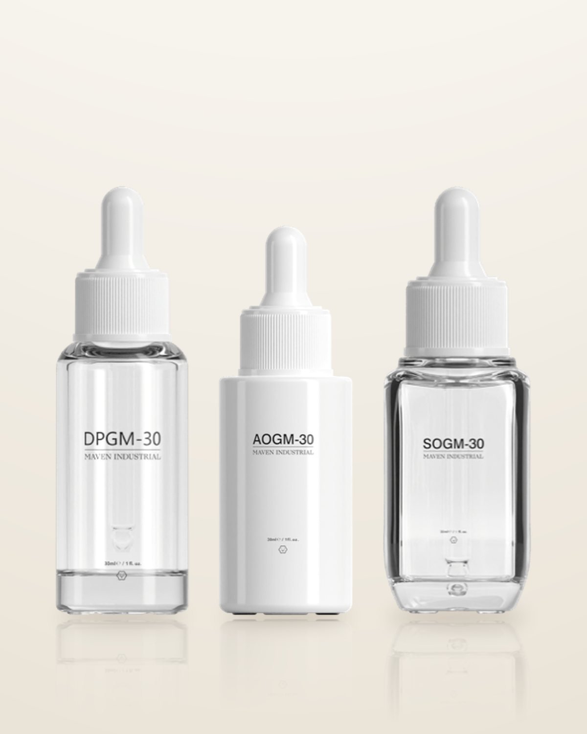 Maven DPGM-30, AOGM-30 and SOGM-30 dropper bottles